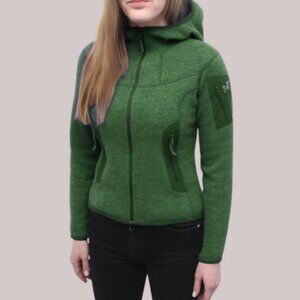 Arc'teryx zip up fleece covert hoody green women's size S